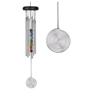 Woodstock Chimes Charka Chime - Seven Stones, Silver